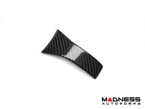 Alfa Romeo Stelvio Steering Wheel Trim - Carbon Fiber - Lower Decal Trim - QV Model - 2020+ models